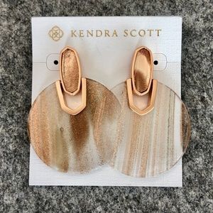 New Kendra Scott Didi Rose Gold Earrings